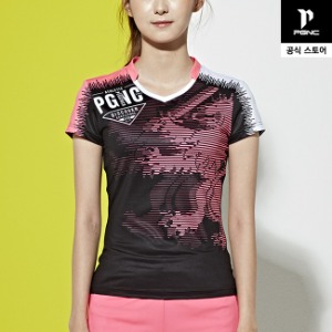 패기앤코 여성 그래픽라인 티셔츠 GST-2034